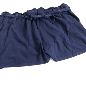 BP Navy Blue Papersack Knit Pocket Shorts Belt 4X